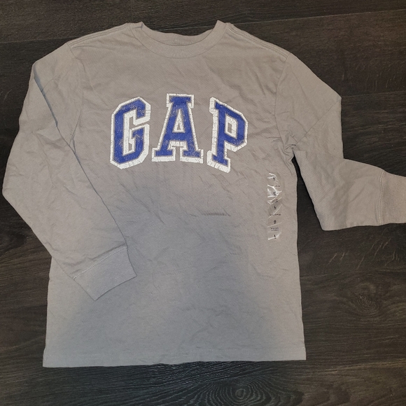 GAP Other - 🛍GAP Grey New No Tags Only Size Strip Long Sleeve T Shirt Boys Size 10